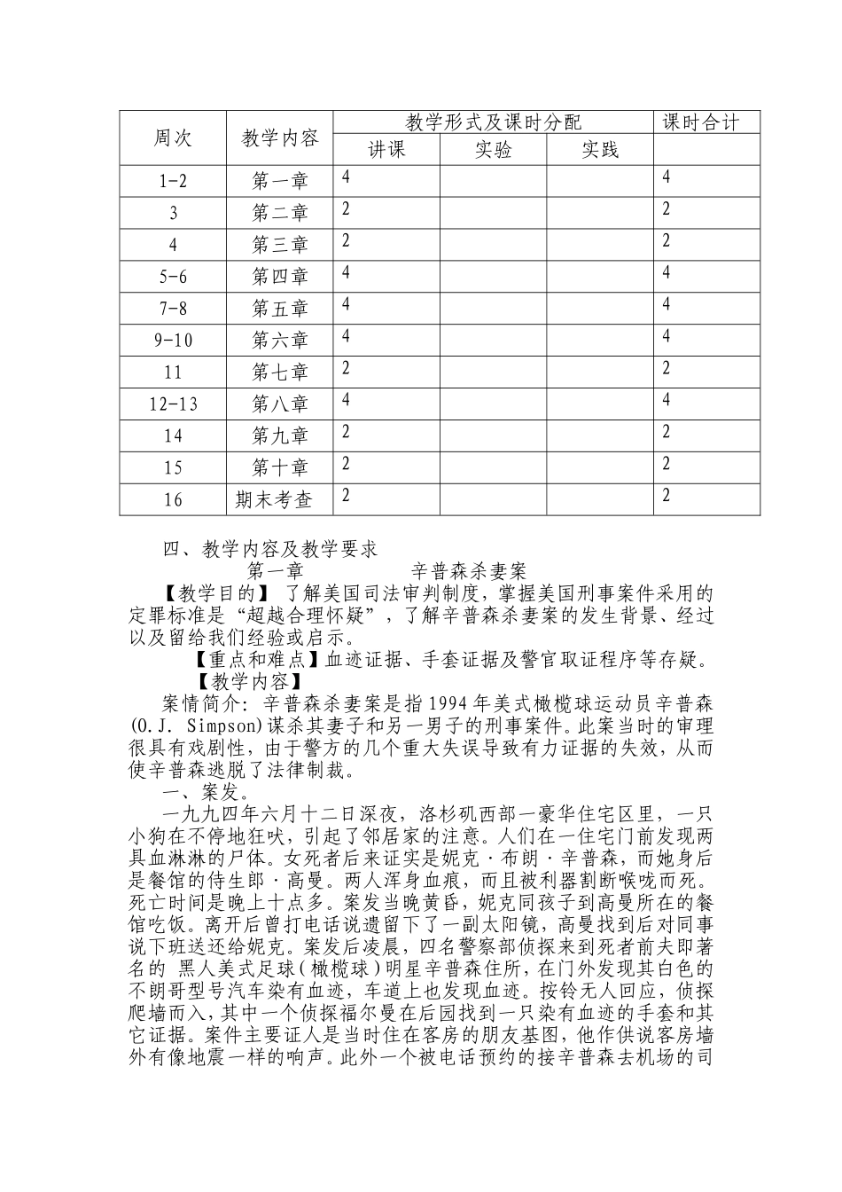 中南财经政法大学课程教学大纲格式及说明_第2页