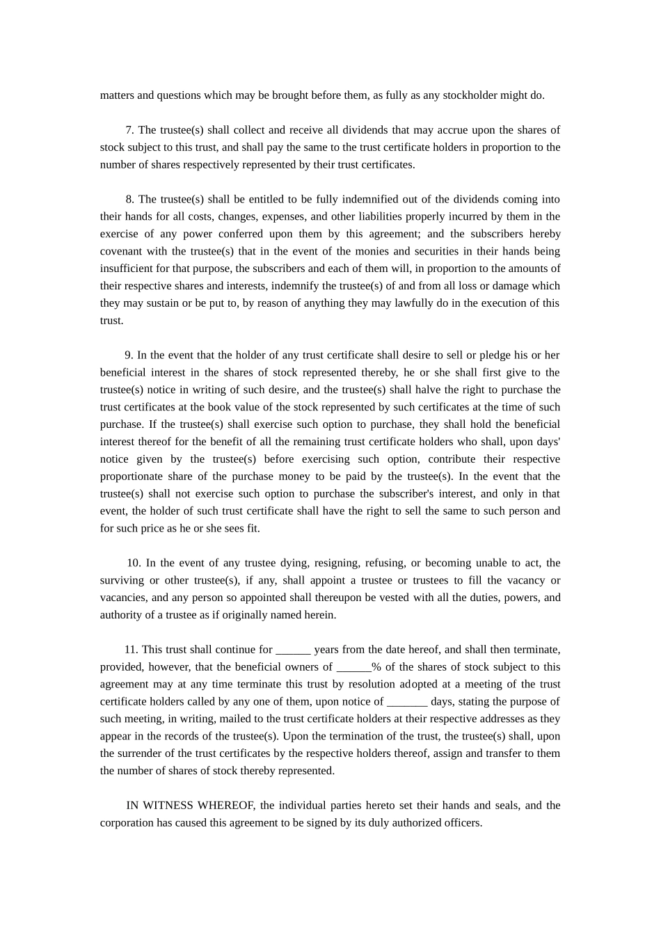 信托表决协议中英文对照_第2页