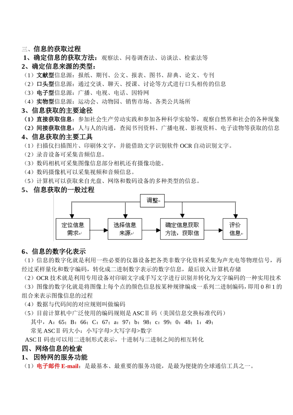 信息技术学业水平测试知识点纲要_第2页