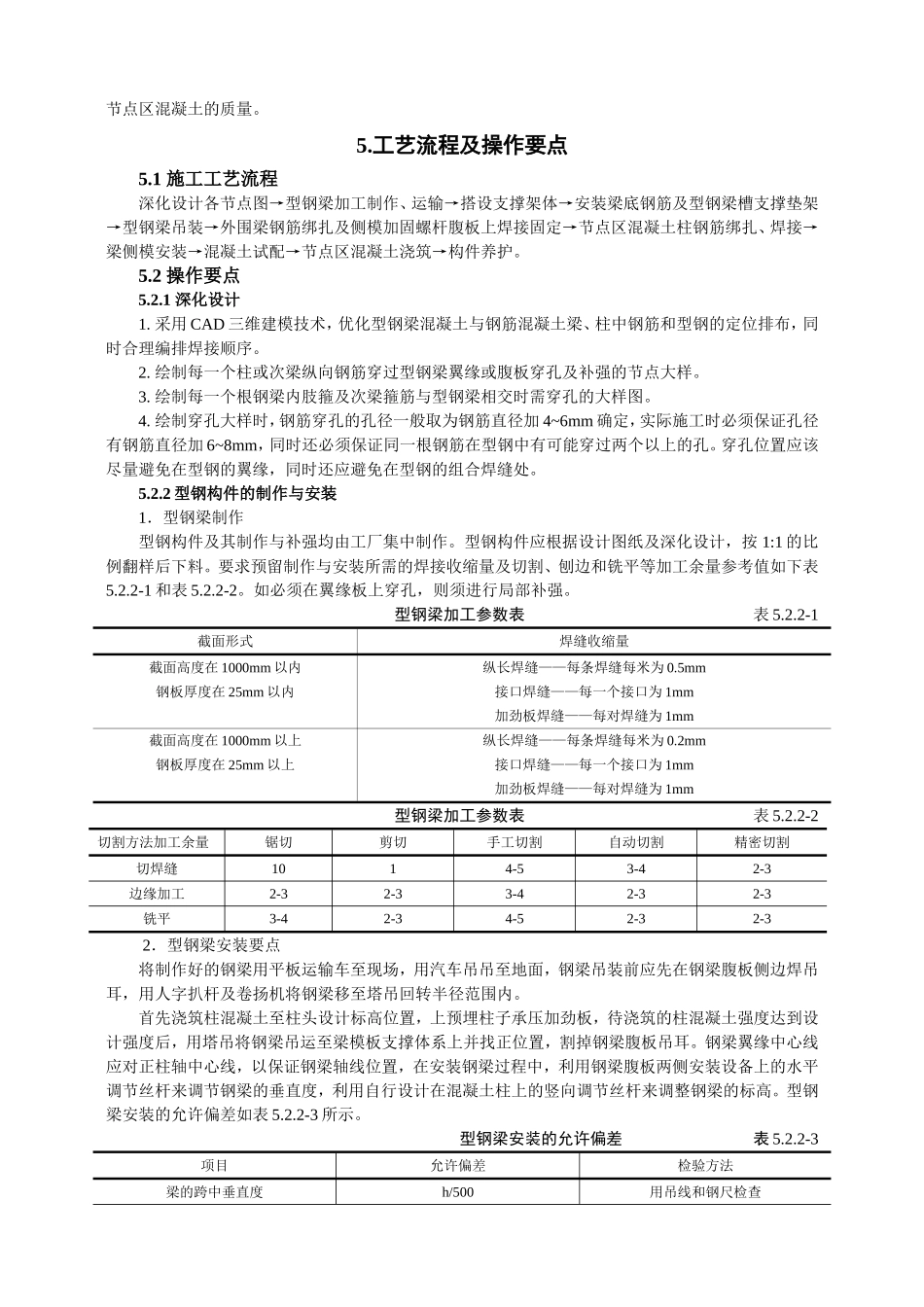 型钢混凝土梁-钢筋混凝土柱组合节点施工工法_第2页