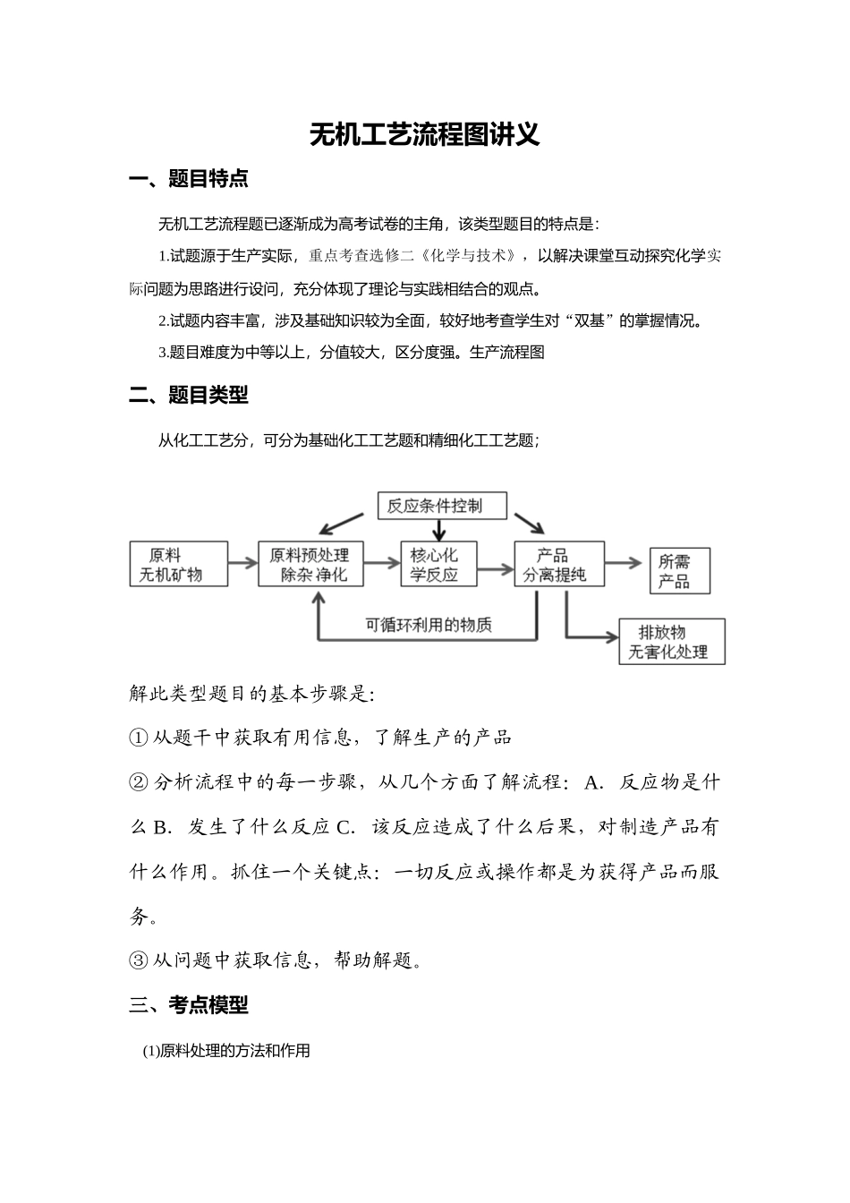 无机工艺流程图讲义_第1页
