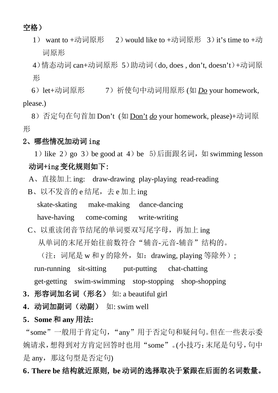 五年级上册英语语法知识点_第3页