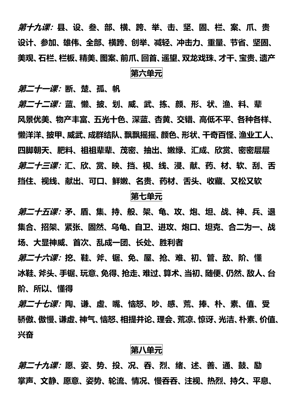 语文三至六年级词语盘点_第3页