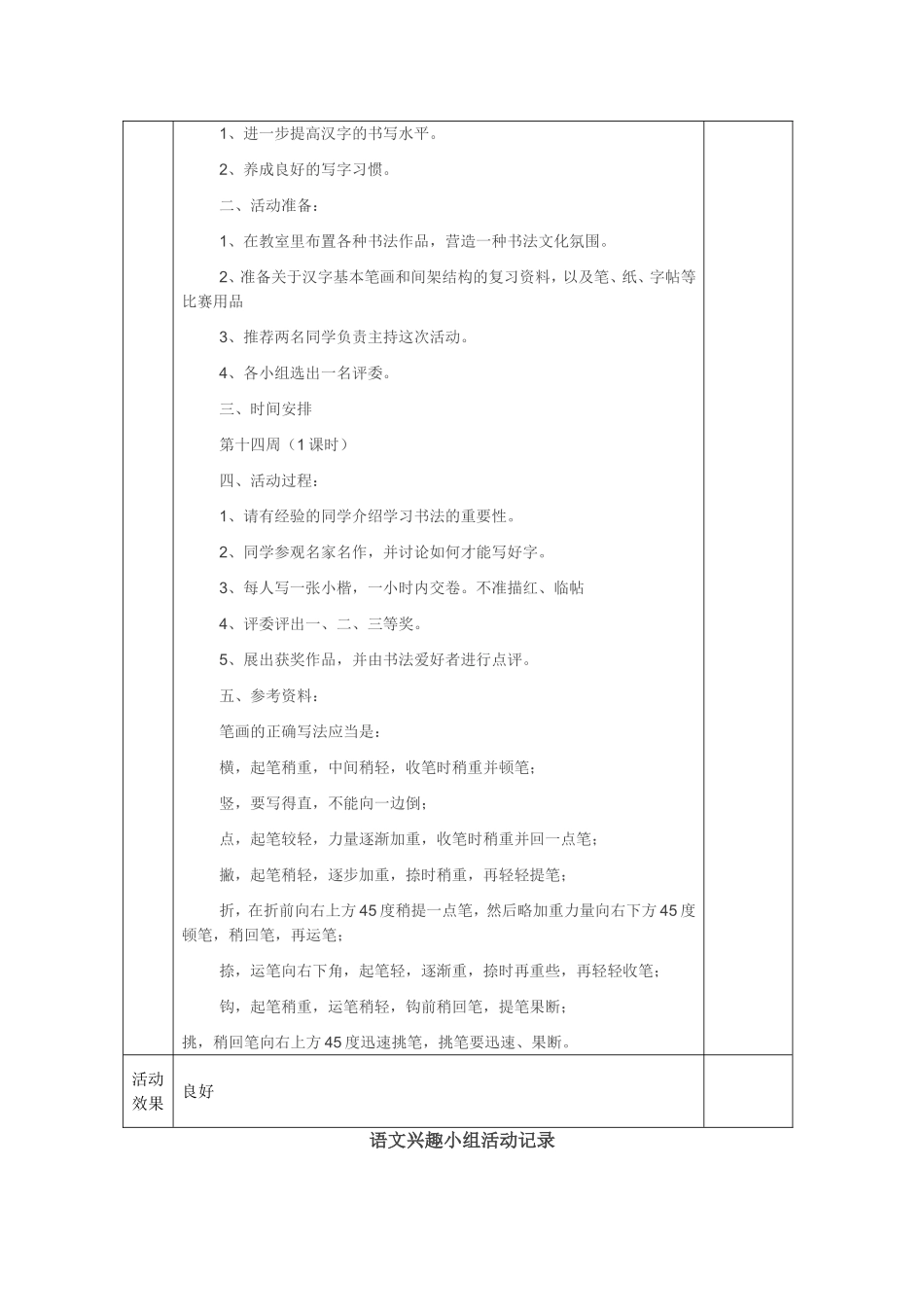 语文兴趣小组活动记录_第3页