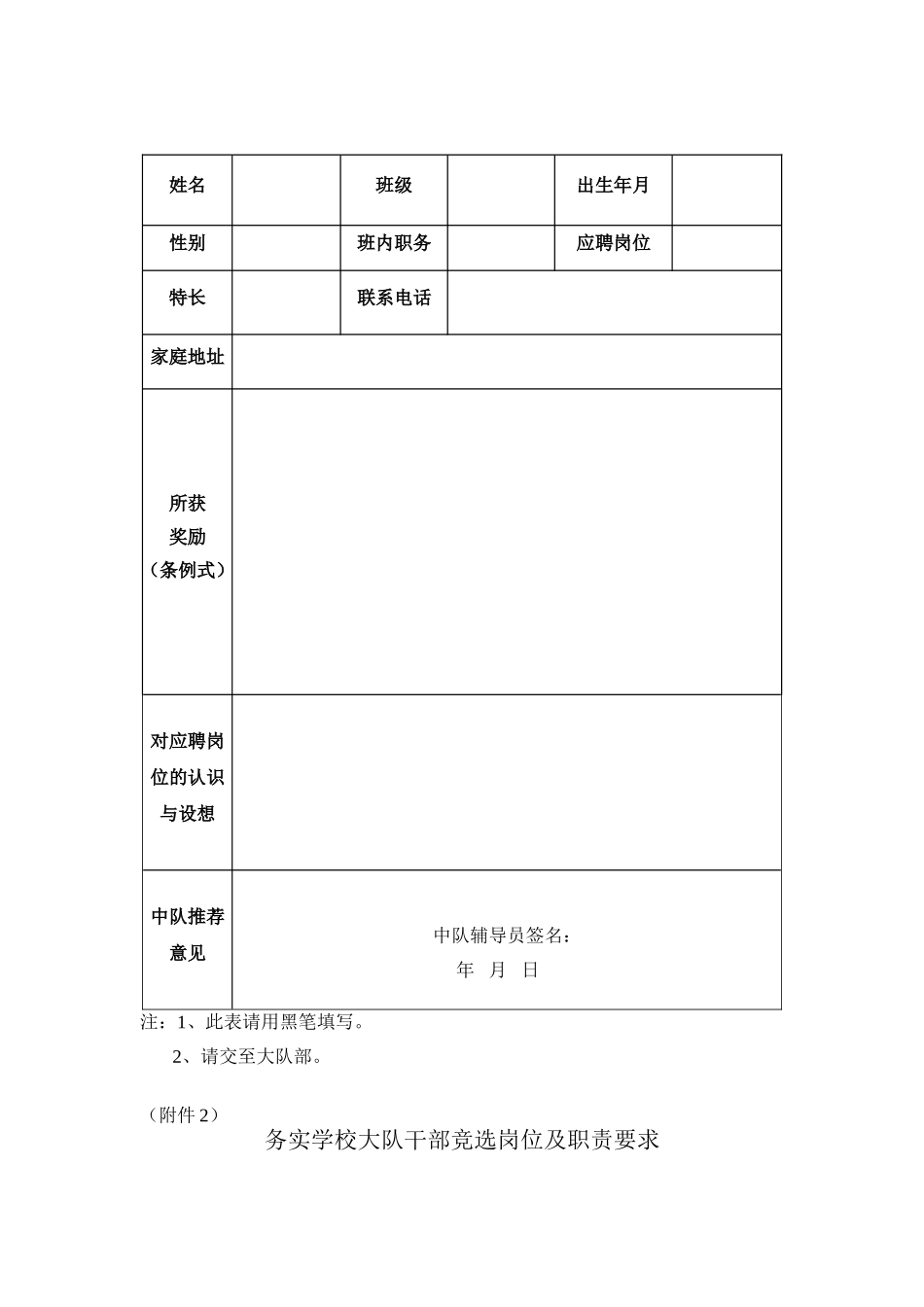 务实学校大队干部竞选方案_第3页