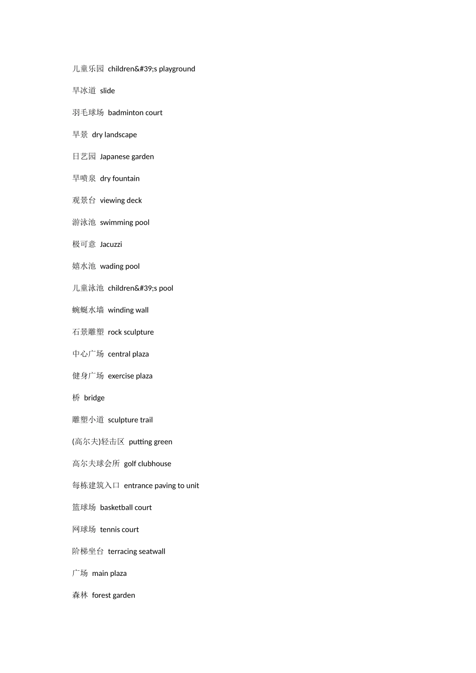 景观专业术语中英对照_第2页