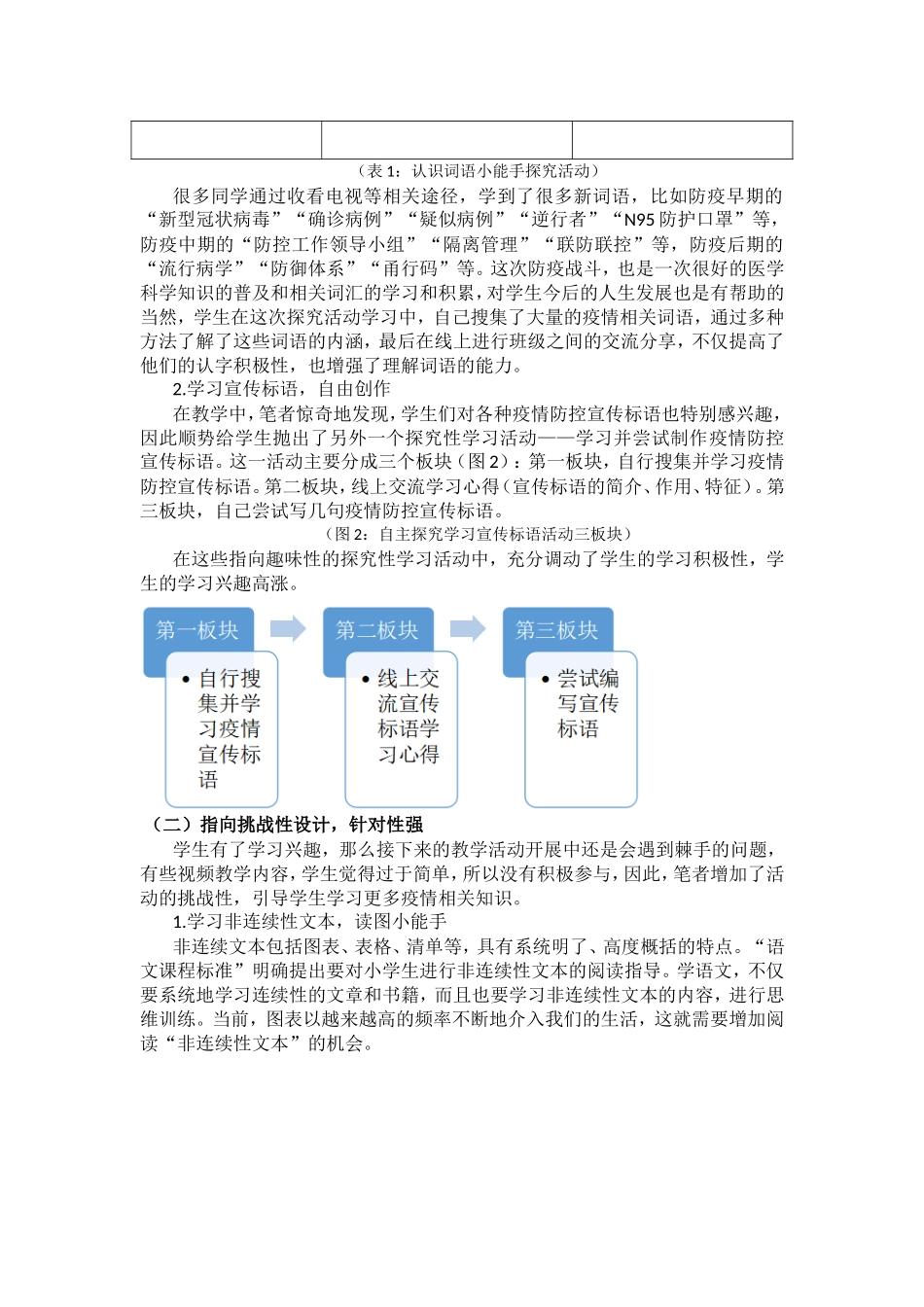 疫情下以探究性学习为载体的线上语文教学实践_第3页