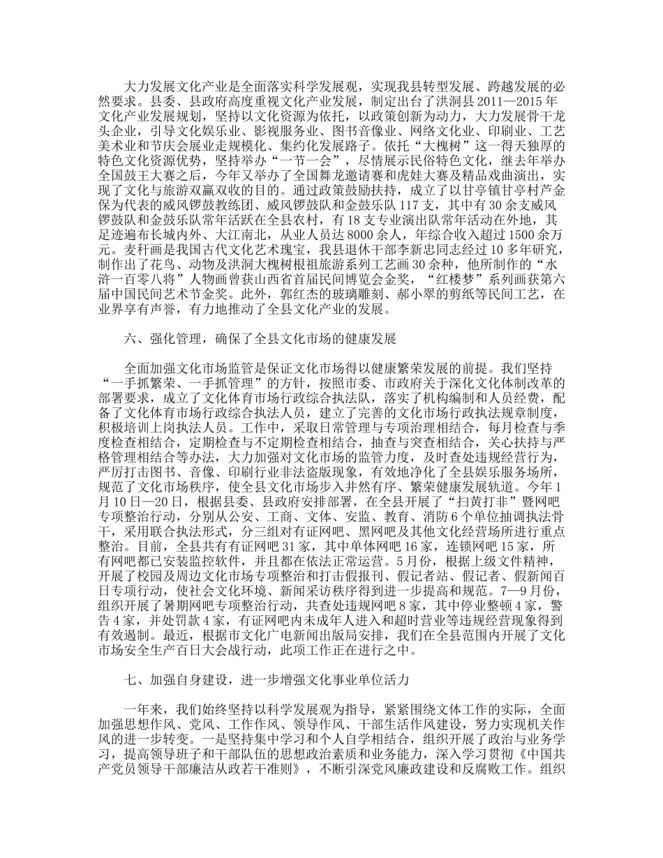 文体局文化工作总结_第3页