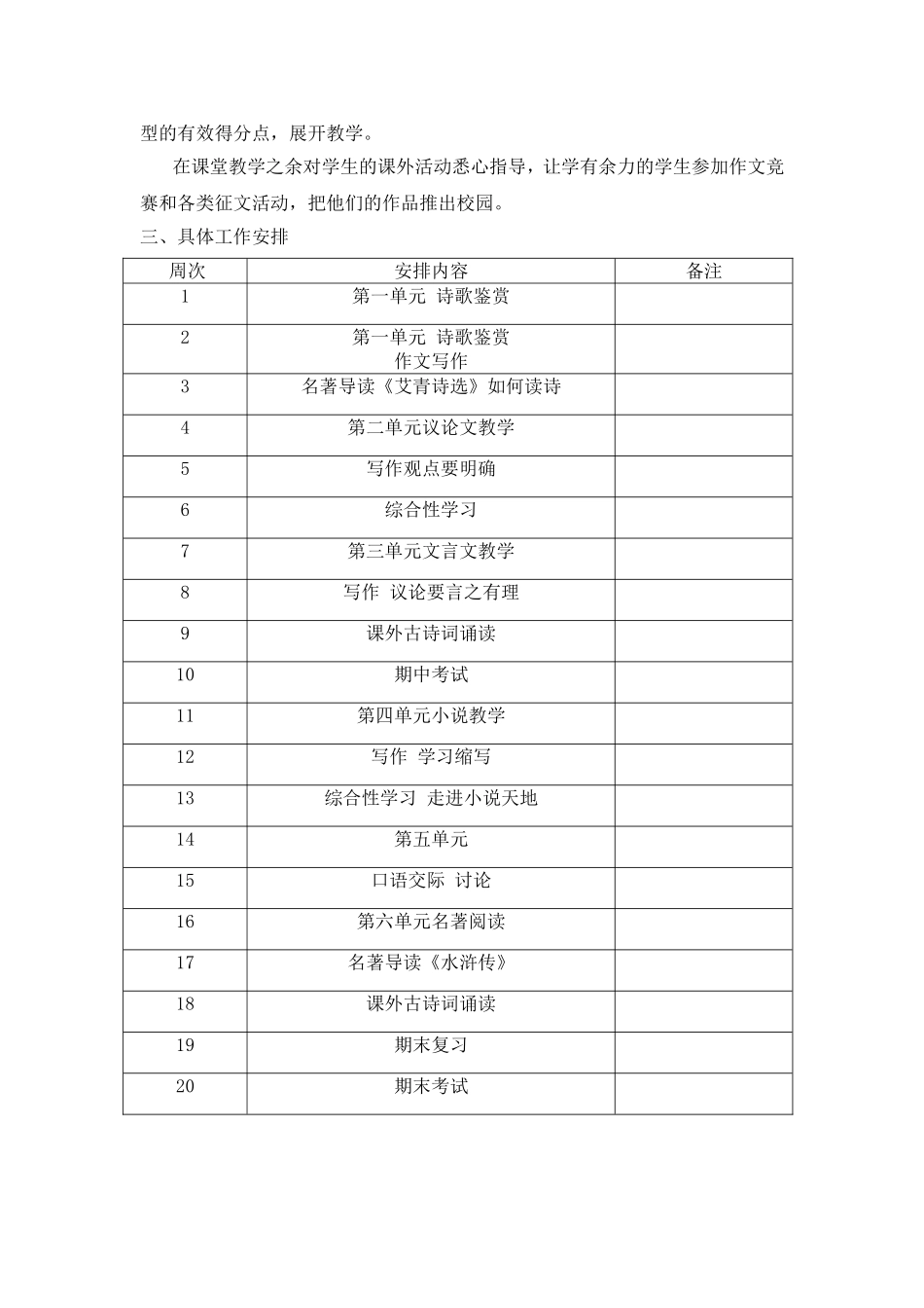 新坝中学2019—2020学年上学期九年级语文备课组工作计划_第2页