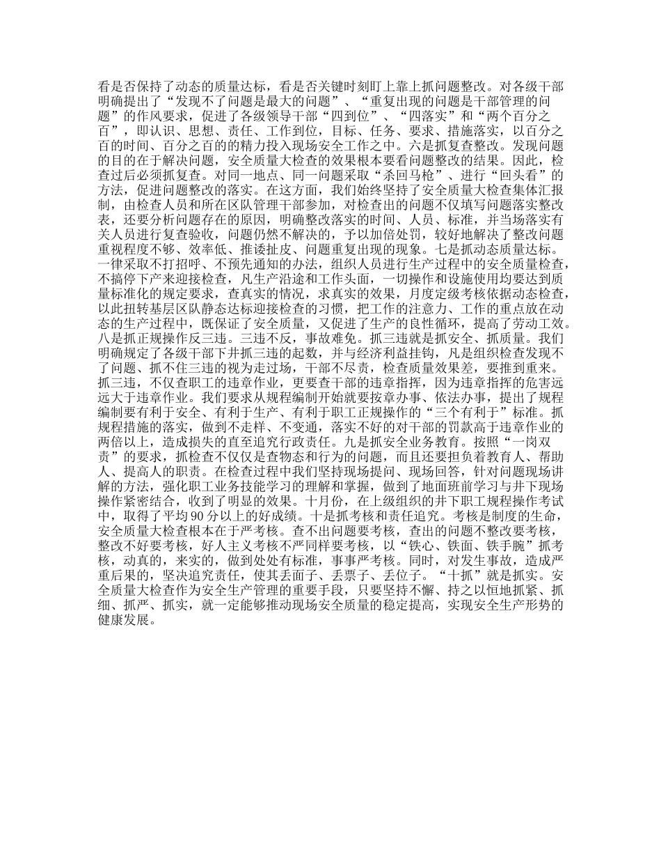 突出十抓强化安全质量大检查_第2页