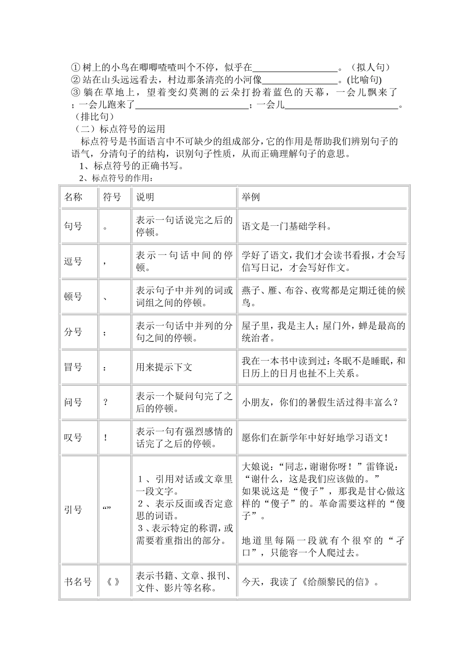小学六年级语文复习研讨专题发言_第2页