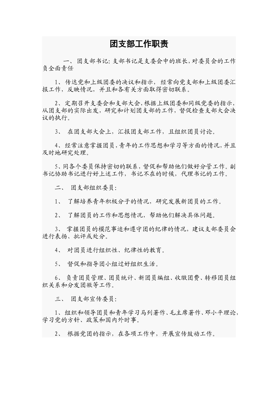 团支部工作职责_第1页