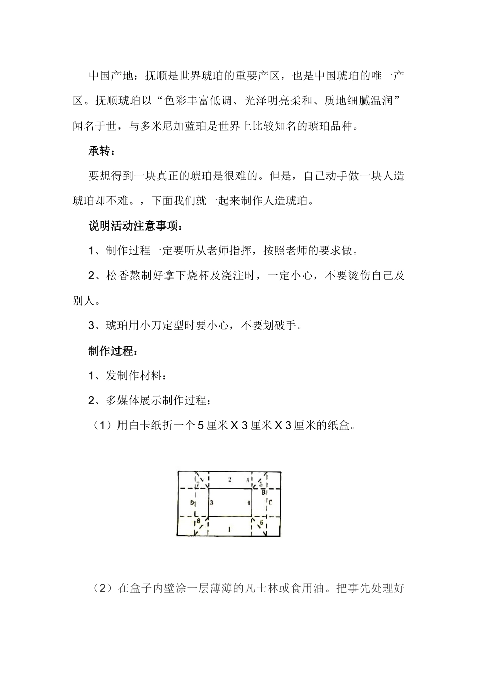 琥珀标本制作教学案_第3页