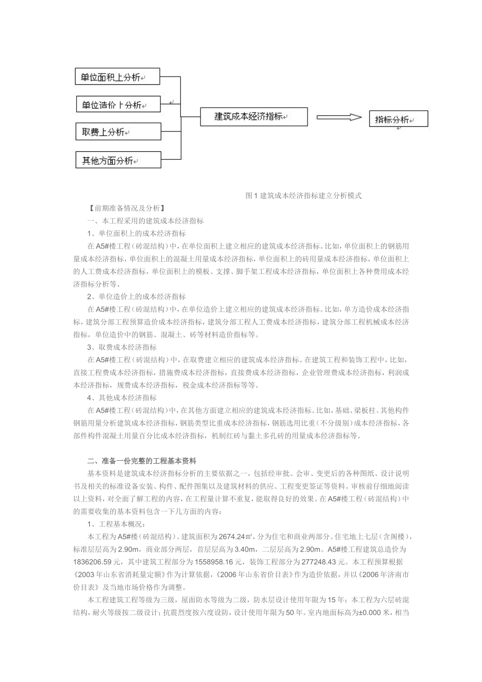 建筑成本经济指标建立与分析_第2页
