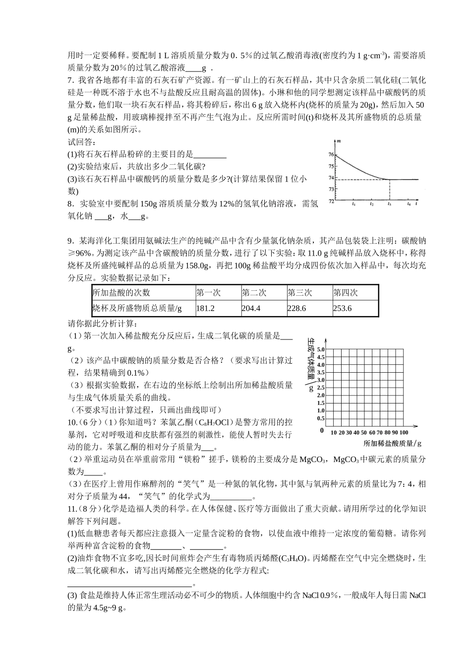 化学计算题综合训练_第2页