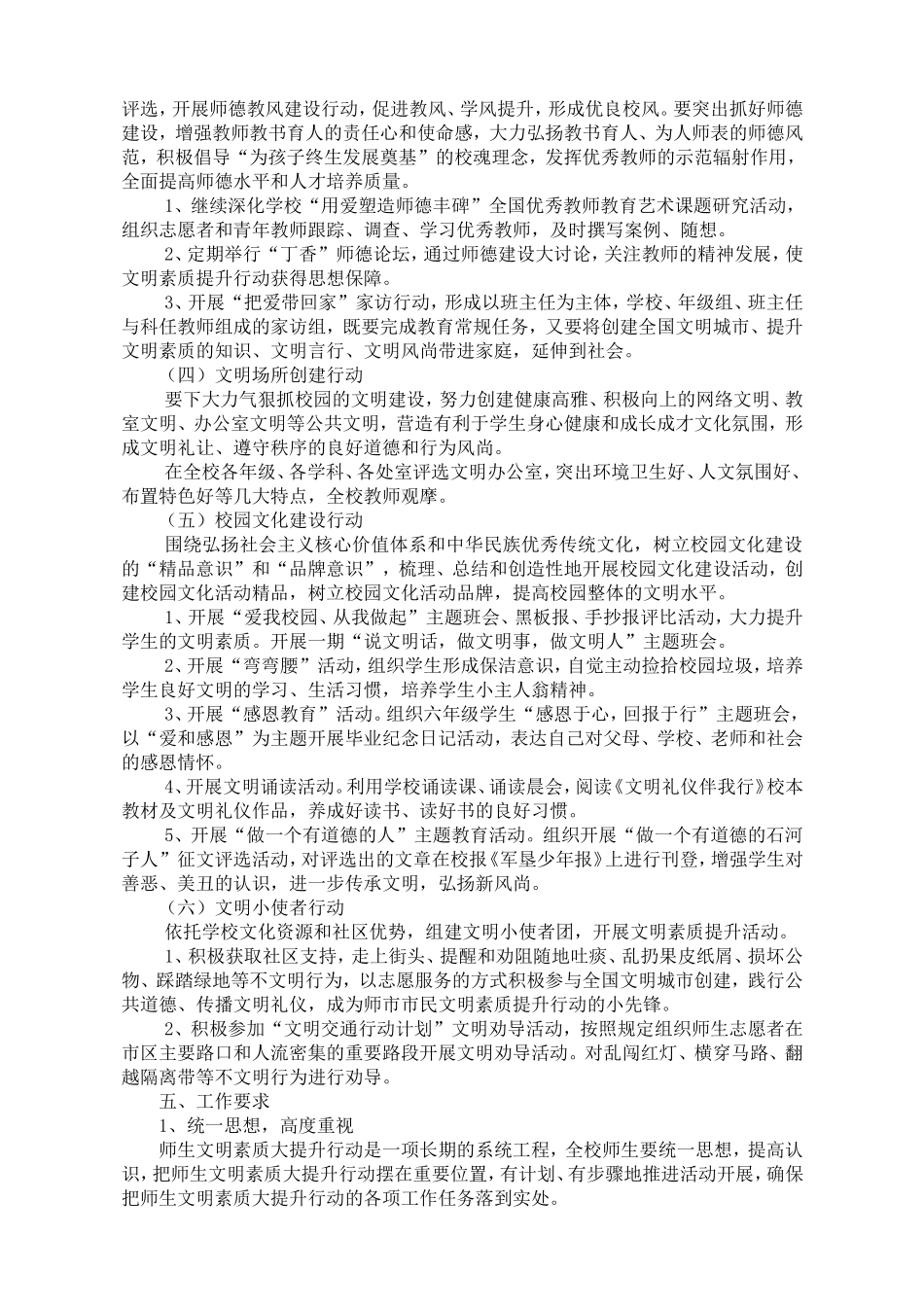 进一步深化文明素质提升行动实施方案_第2页