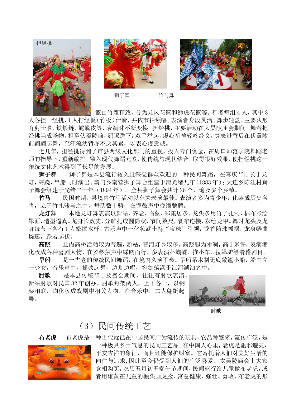 淮阳县民族民间传统文化艺术保护与发展情况调查_第3页