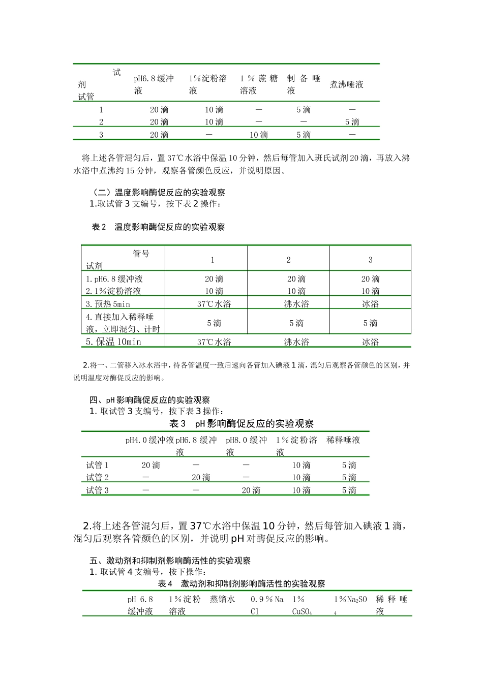 实验六淀粉酶的专一性和温度、pH、激活剂_第2页