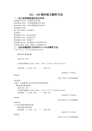 规约报文解析方法