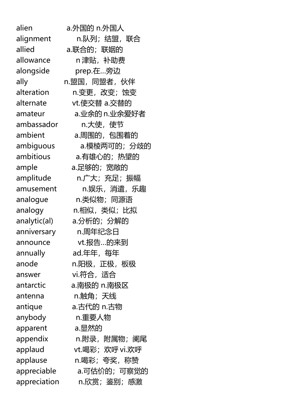 大学英语六级单词汇总_第2页