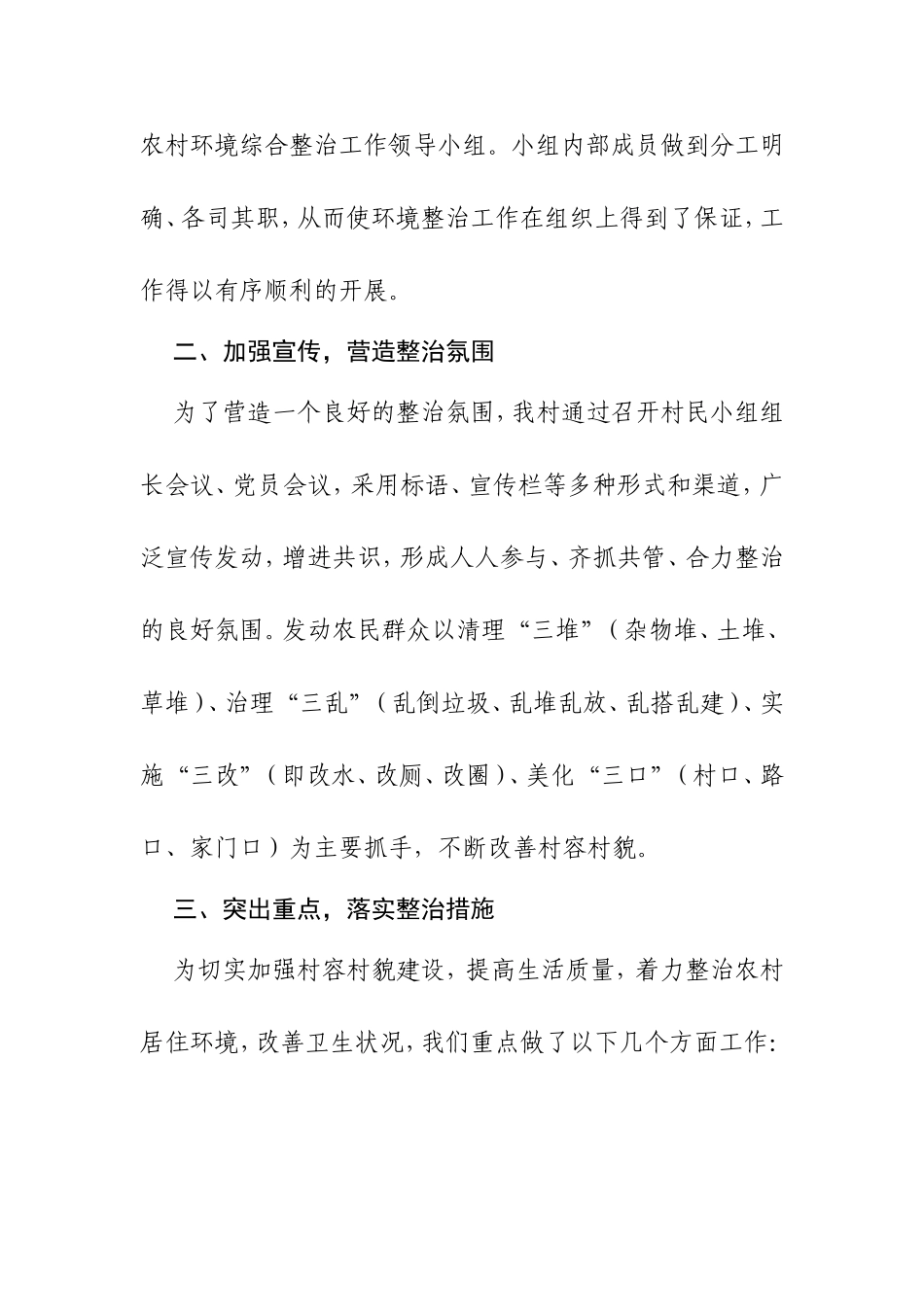 乡村村环境综合整治方案_第2页