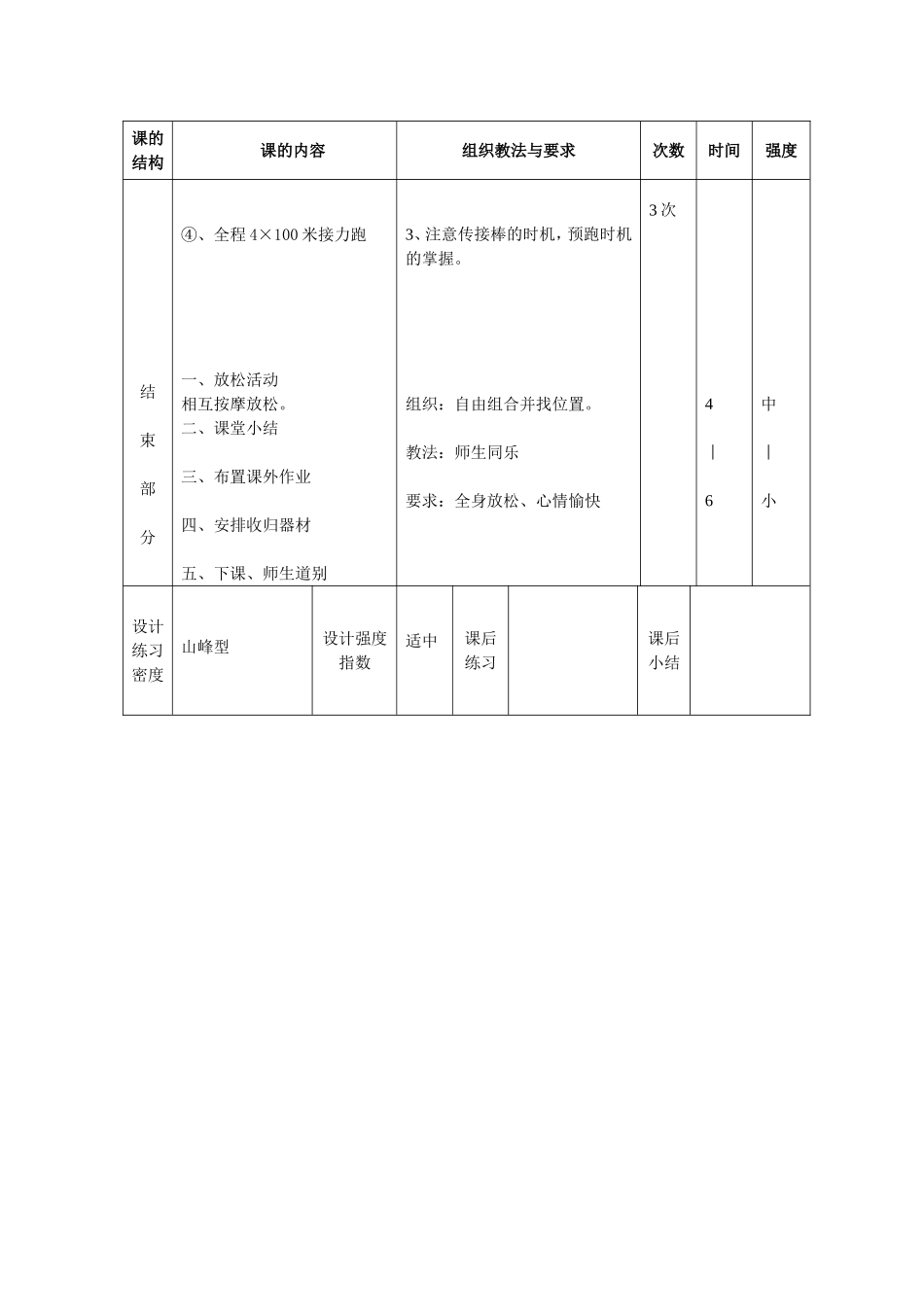 4×100米接力跑教案_第3页