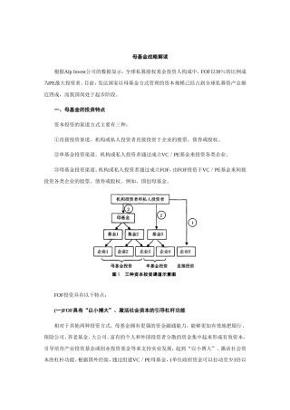 母基金战略解读