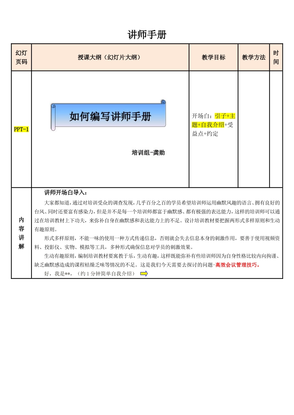 如何编写讲师手册（讲师手册）_第2页