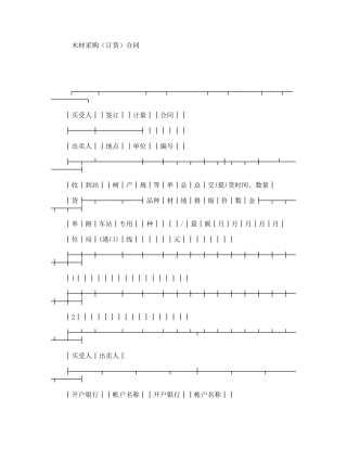 木材采购（订货）合同