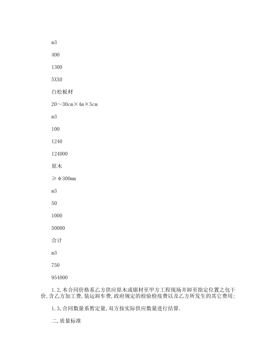 木材采购合同_第2页