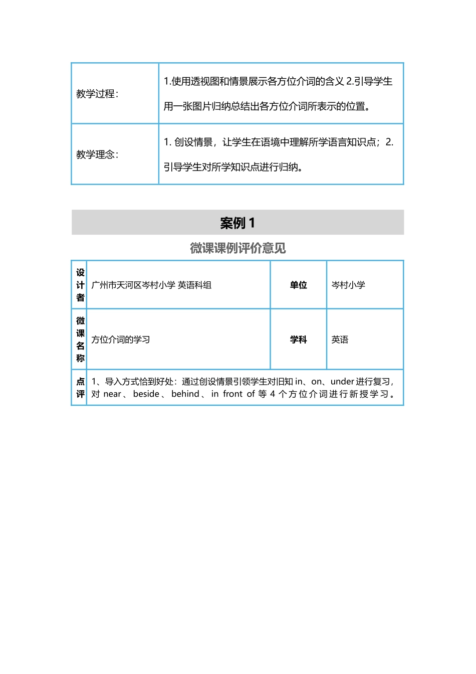 广州版小学英语方位介词的学习_第2页