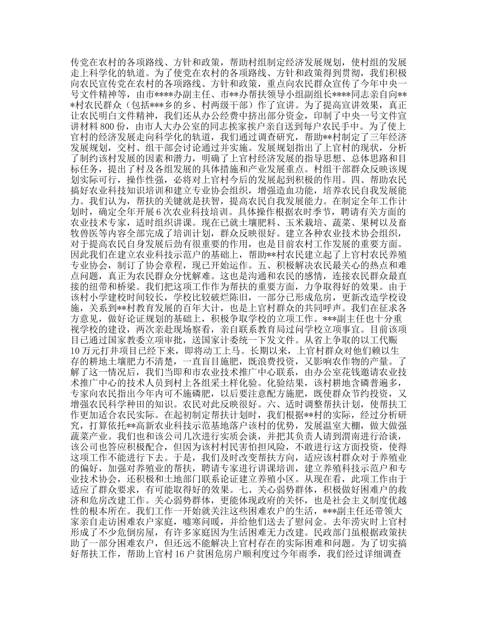 关于村年帮扶工作总结_第2页