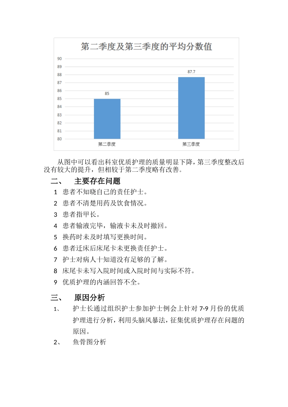 年第三季度优质护理的持续改进_第3页