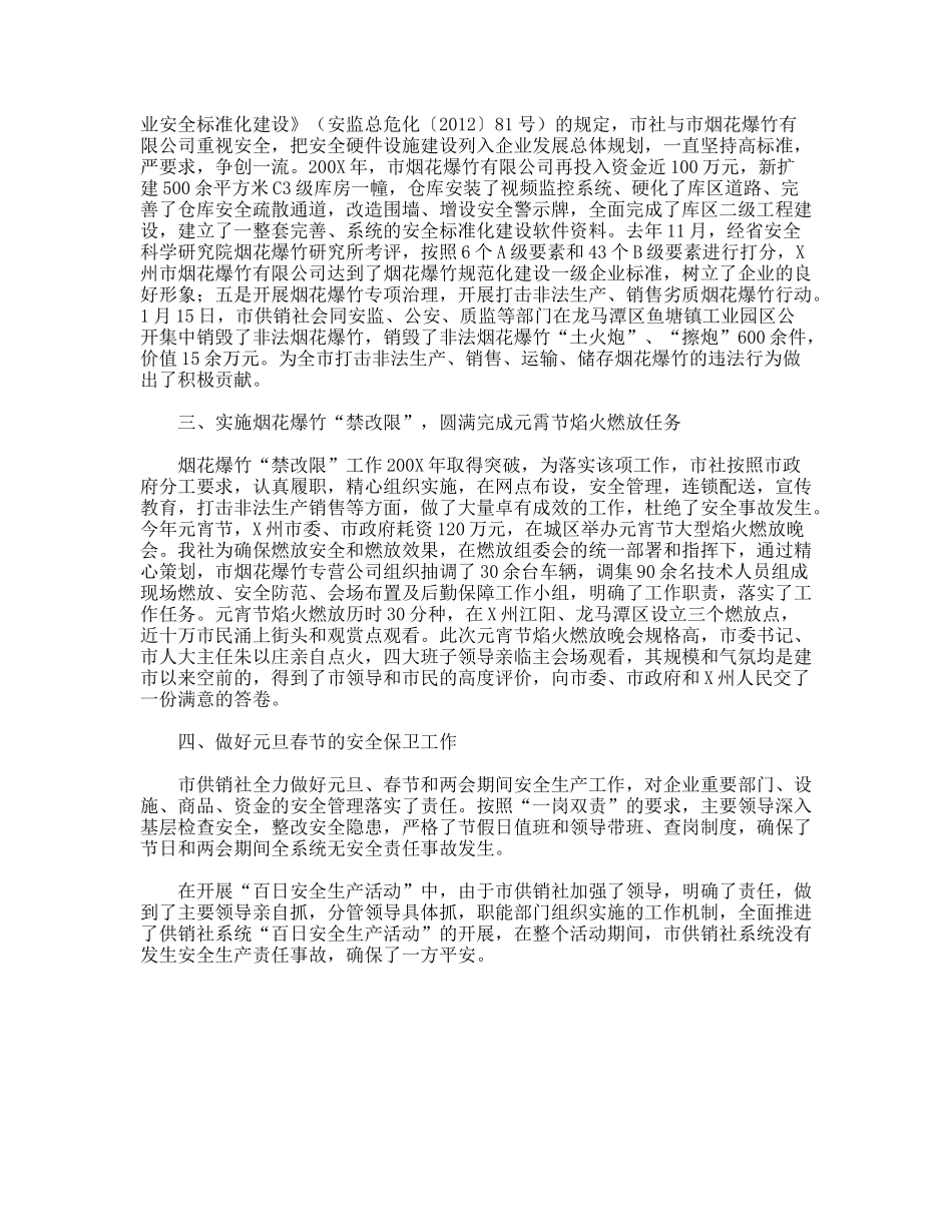 市供销社开展“百日安全生产活动”情况总结_第2页