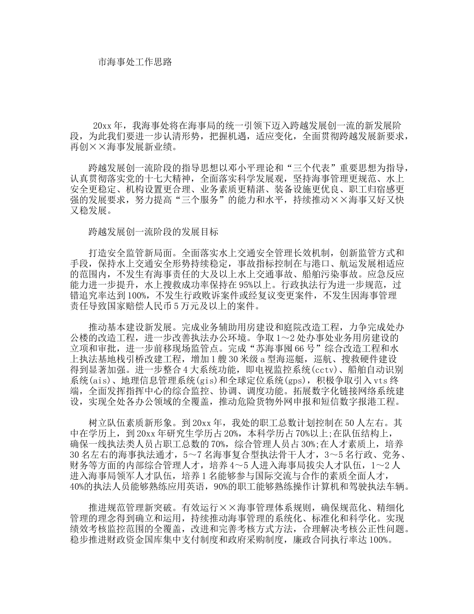 市海事处工作思路_第1页