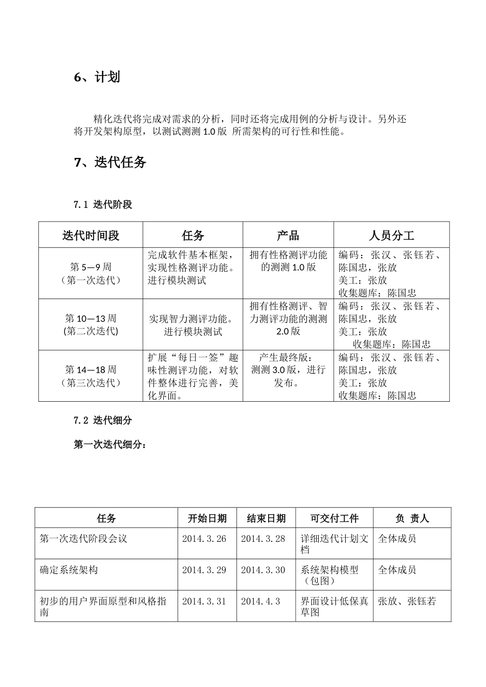 测测（基于安卓平台的测评软件）迭代计划_第3页