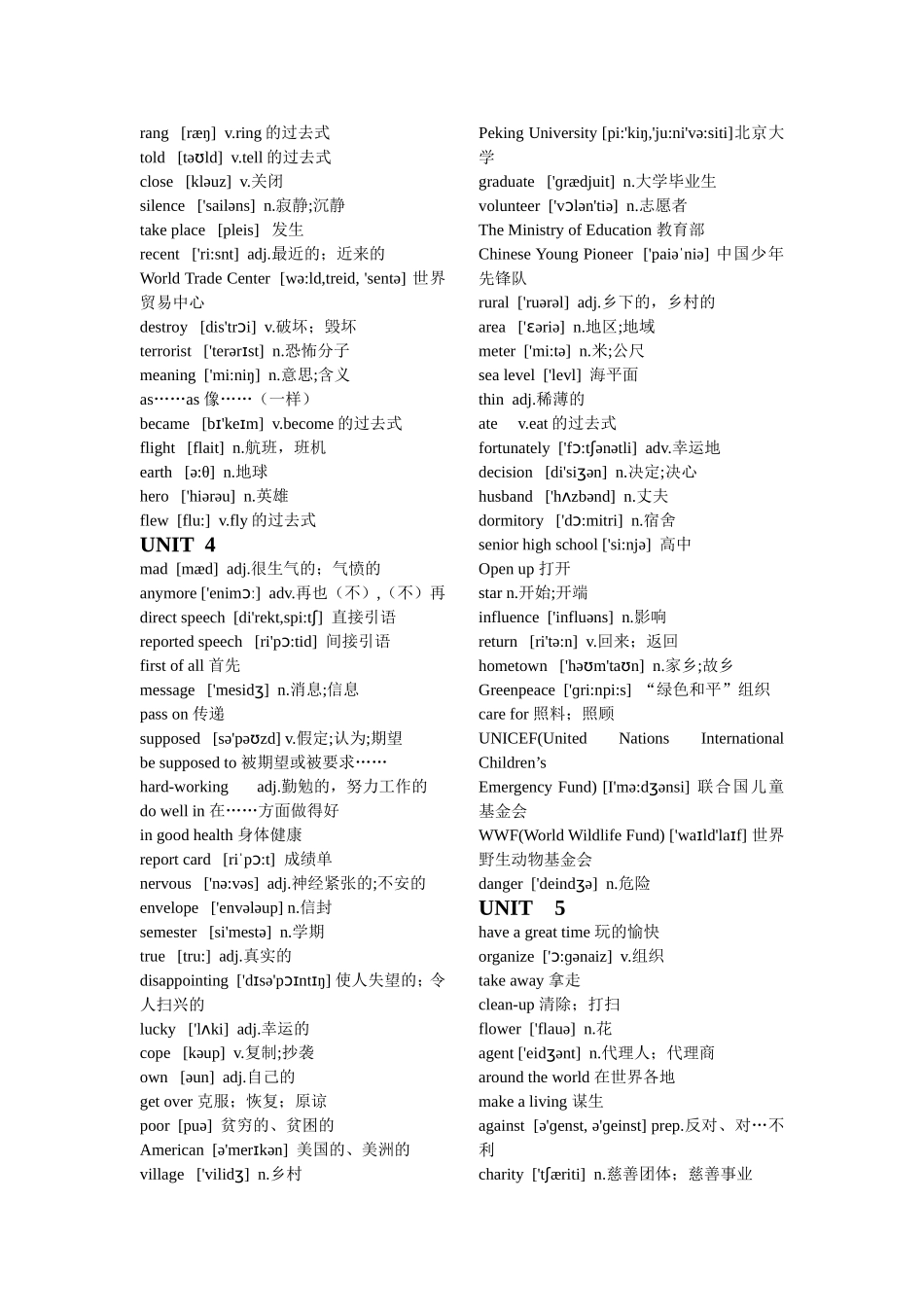 八年级下册英语单词汇总_第3页