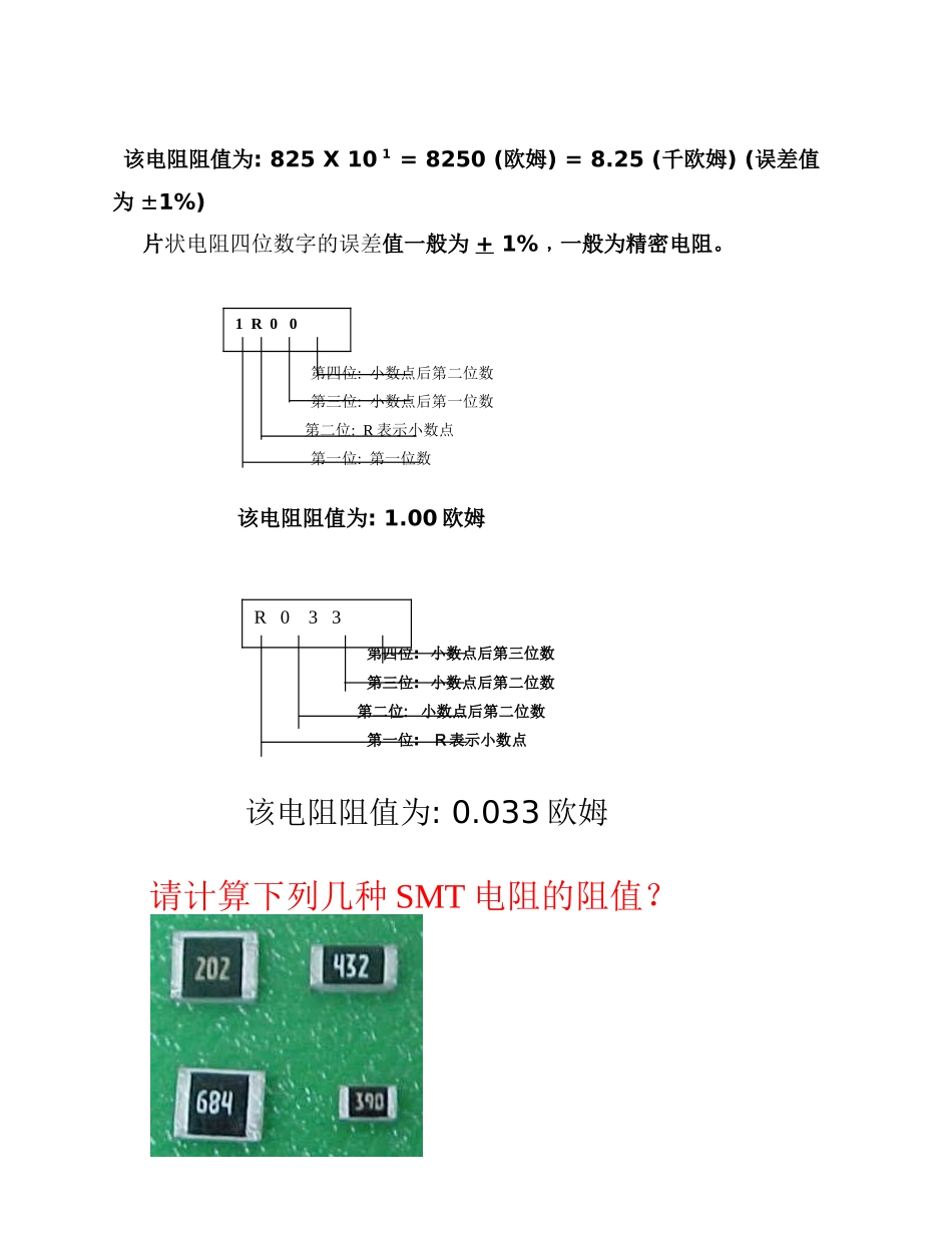 SMT电子元件部分授课培训资料_第2页