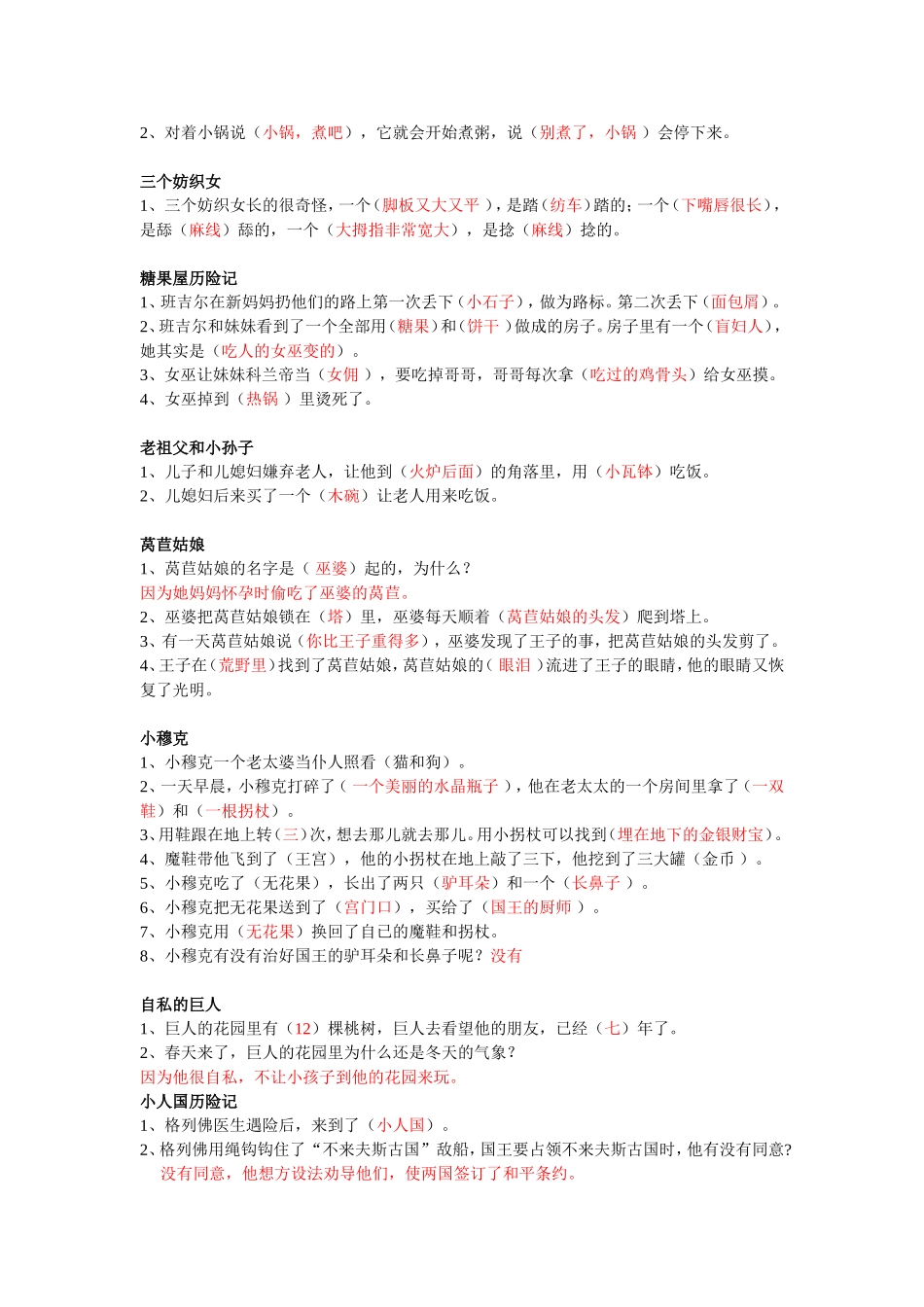 白雪公主 习题测试试卷_第2页