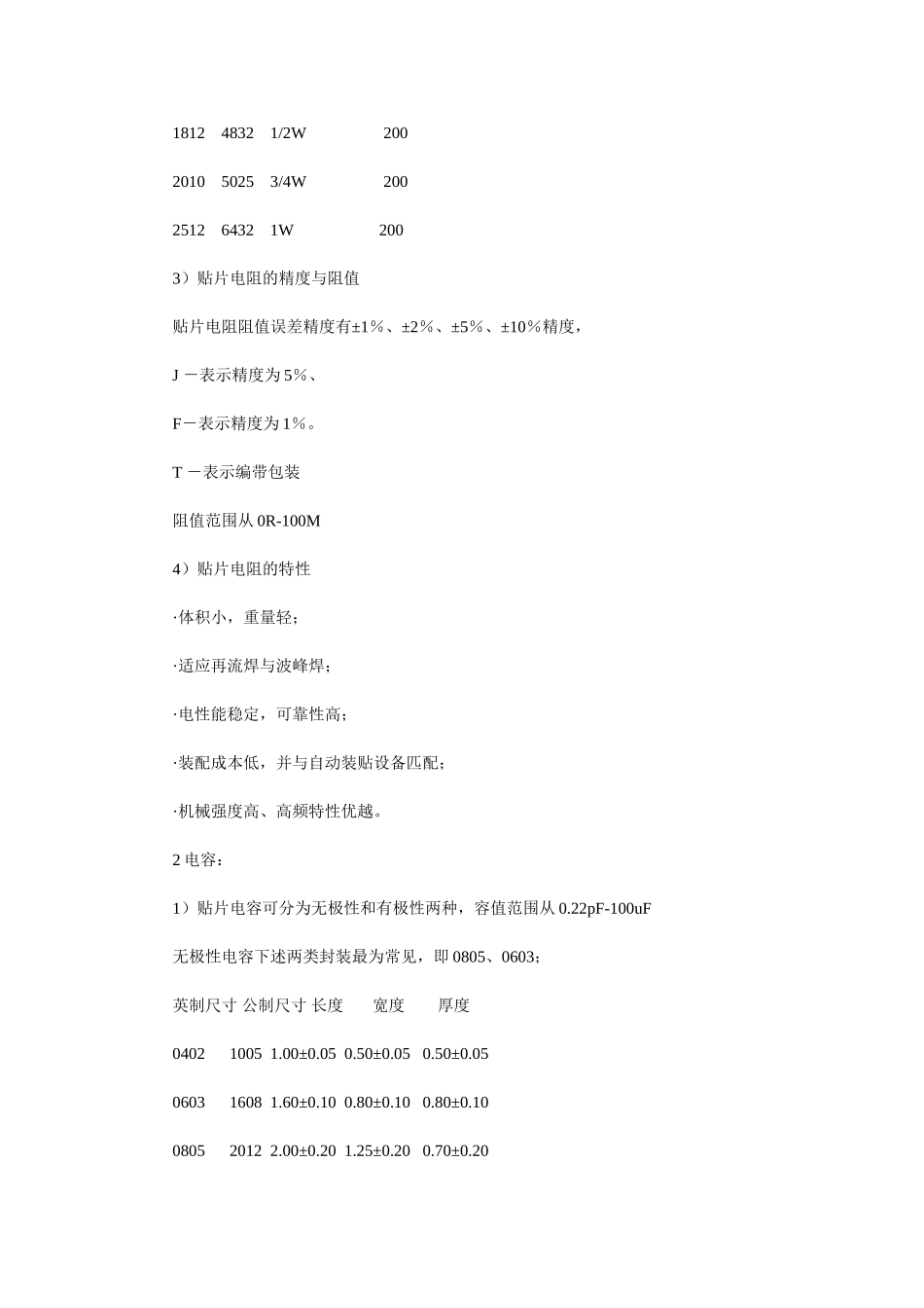 常用贴片元件封装_第2页