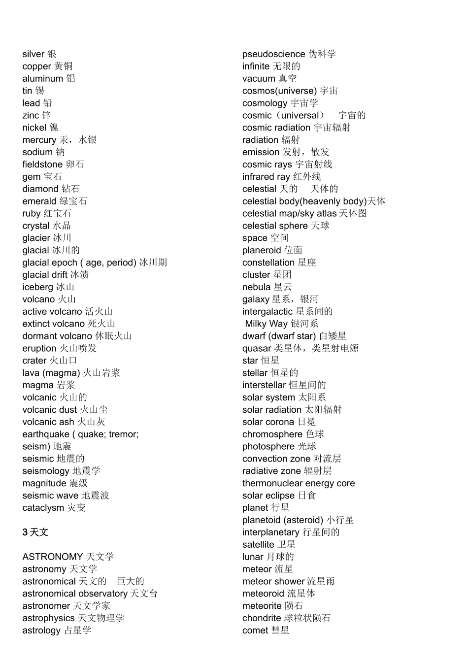 地理GEOGRAPHY方面的英语单词汇总_第2页