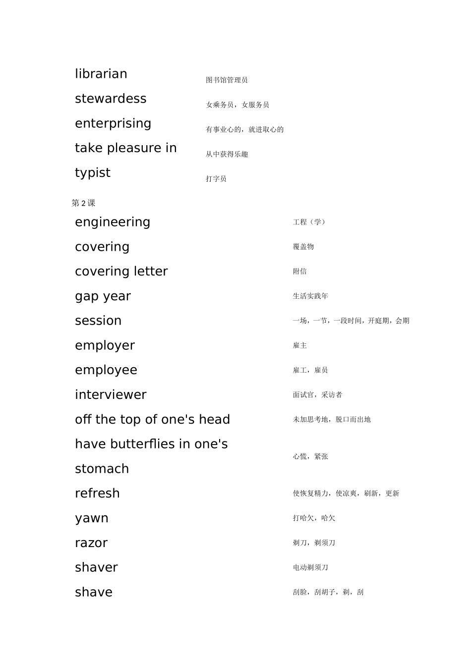 版牛津英语（适用于2013年度上高一，高二，高三学生用）模块十一单词表_第3页