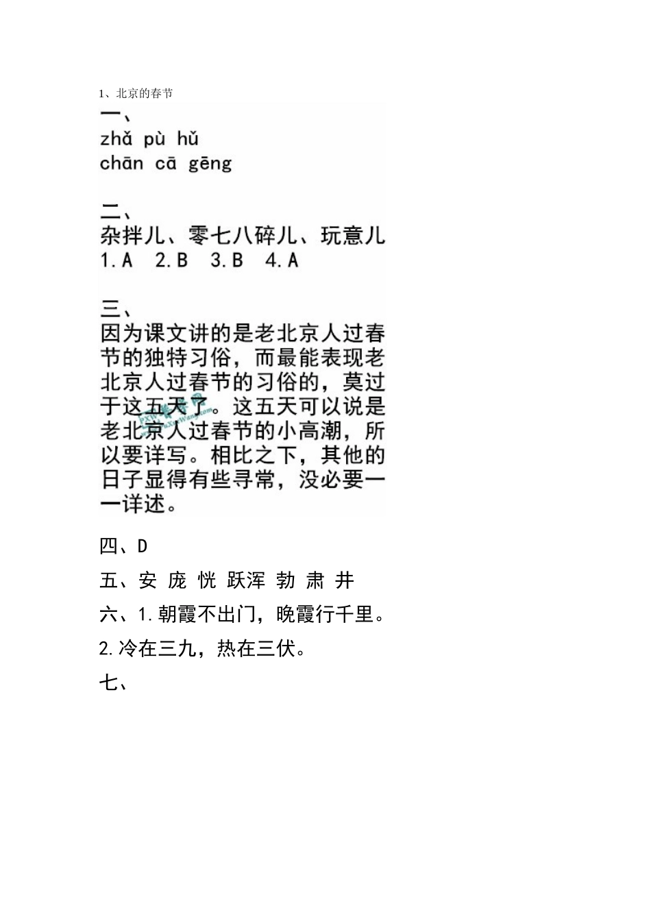 北京的春节 散文_第1页