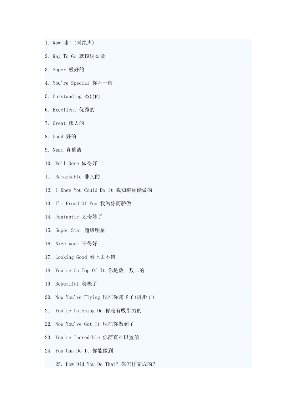 Wow哇！(叫绝声) 英语单词_第1页