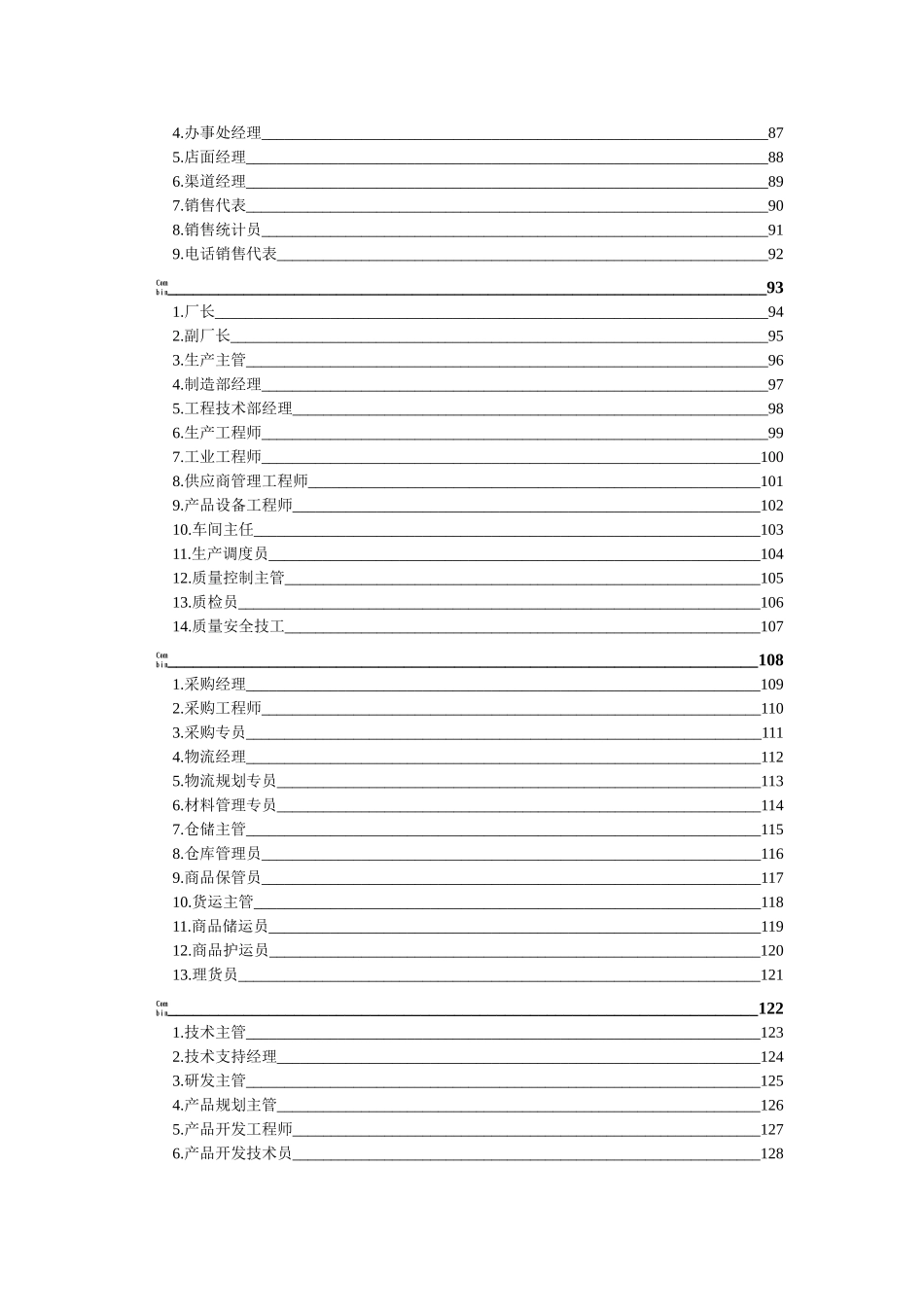 大型集团公司职位职责说明书_第3页