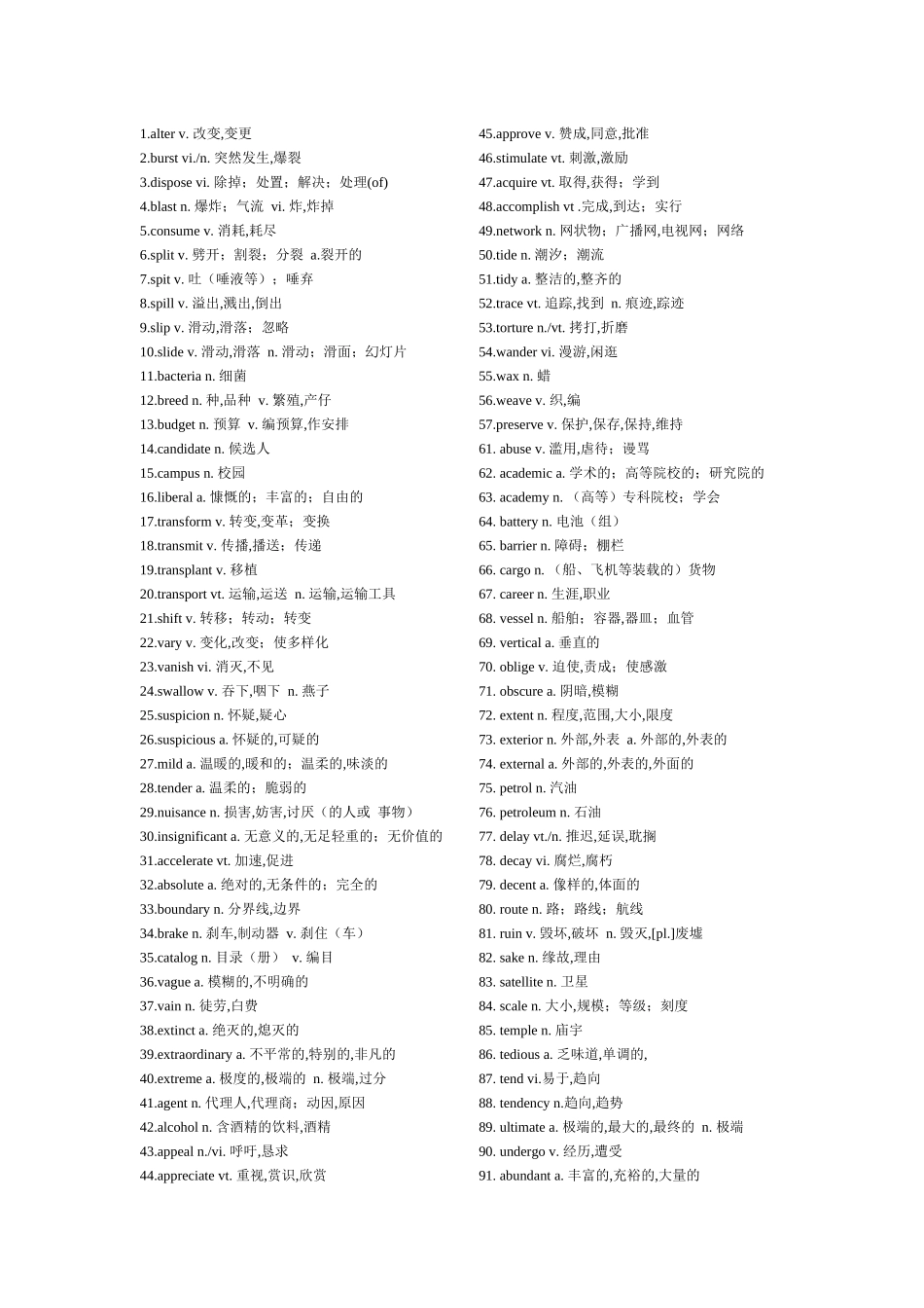 单词汇总 alterv.改变,变更_第1页