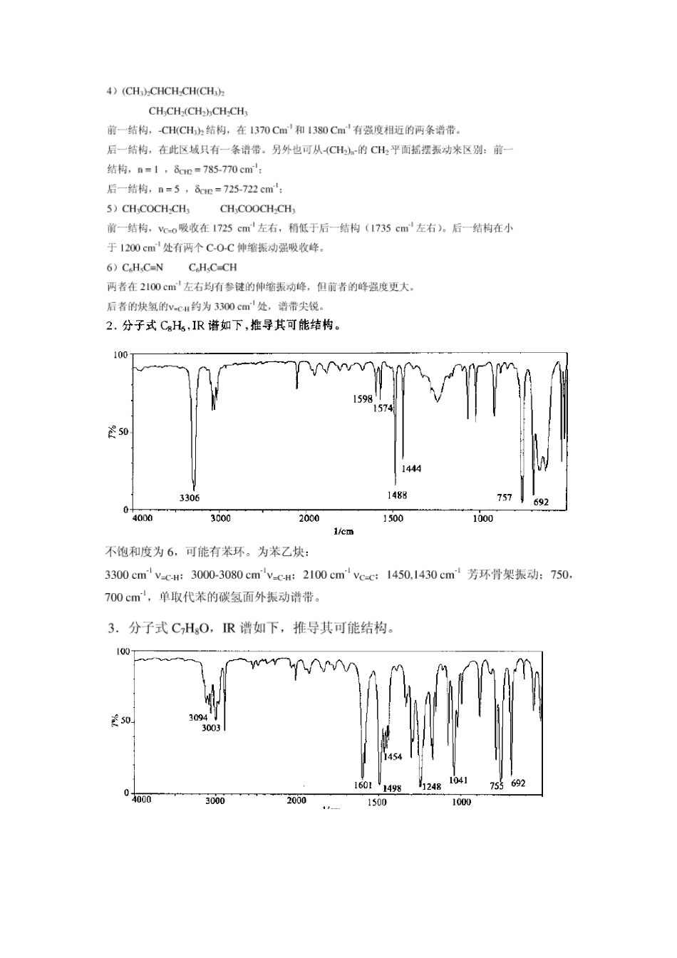 第二章质谱第三章 紫外第四章 红外第五章核磁等课后习题及答案_第3页