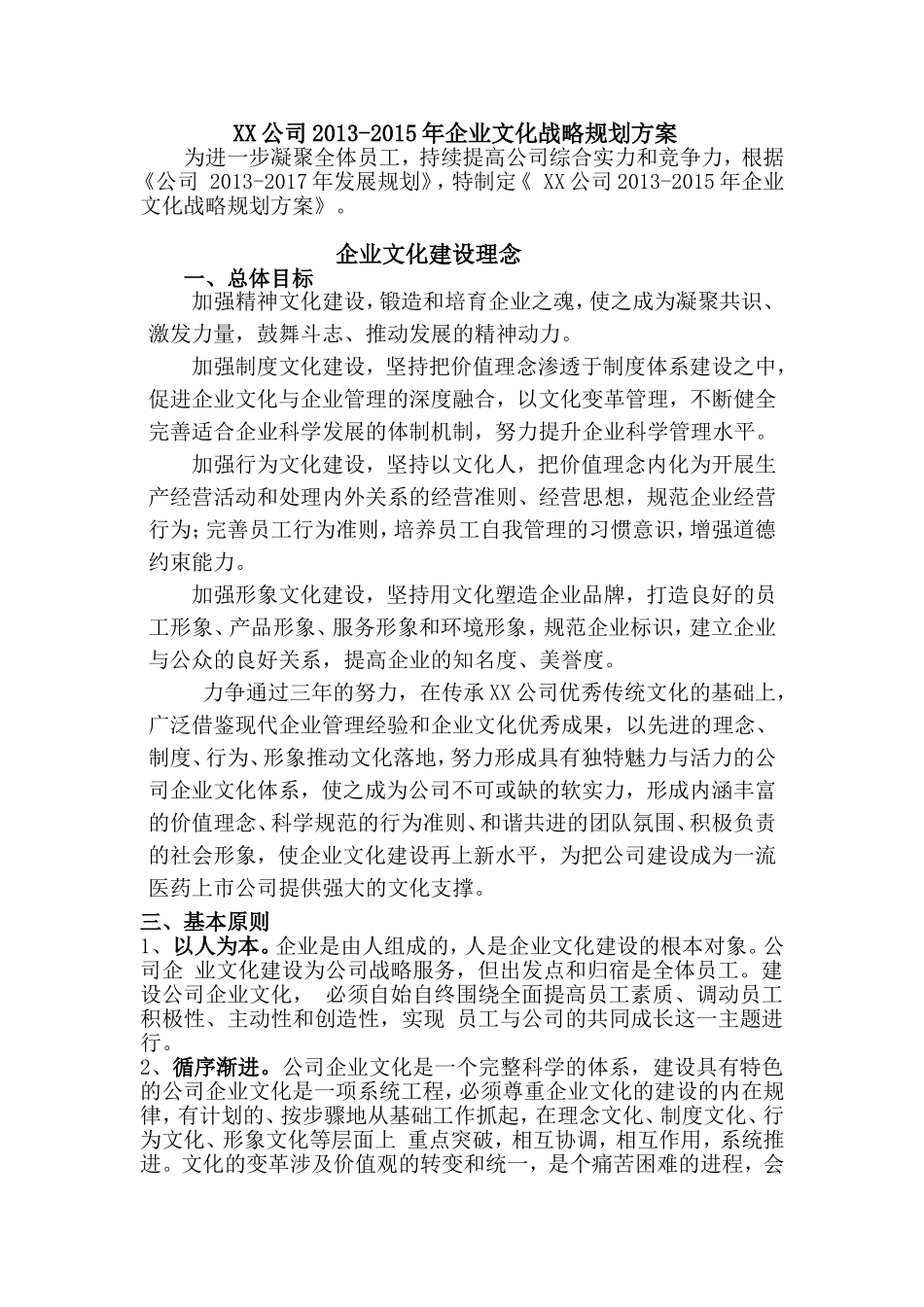 公司企业文化战略规划方案_第3页