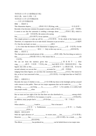 考研英语大小作文万能模板(高分版)