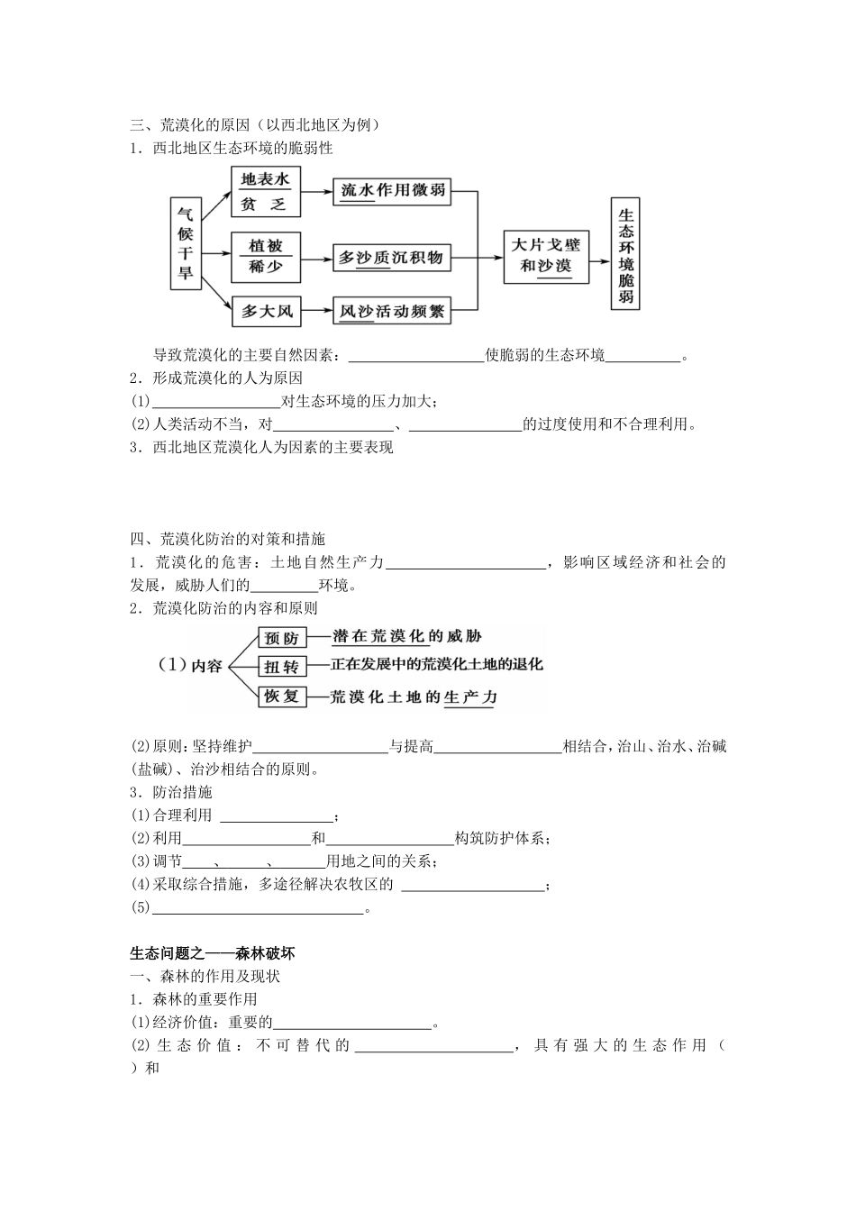 课堂练习第二章　区域生态环境建设_第2页